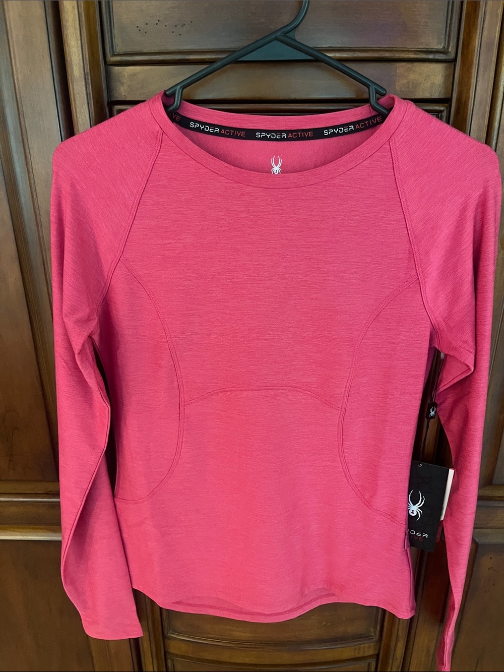Spyder Women's Long-Sleeve Active Top in Raspberry Pink